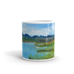 Up around Kusawa Lake, coffee mug